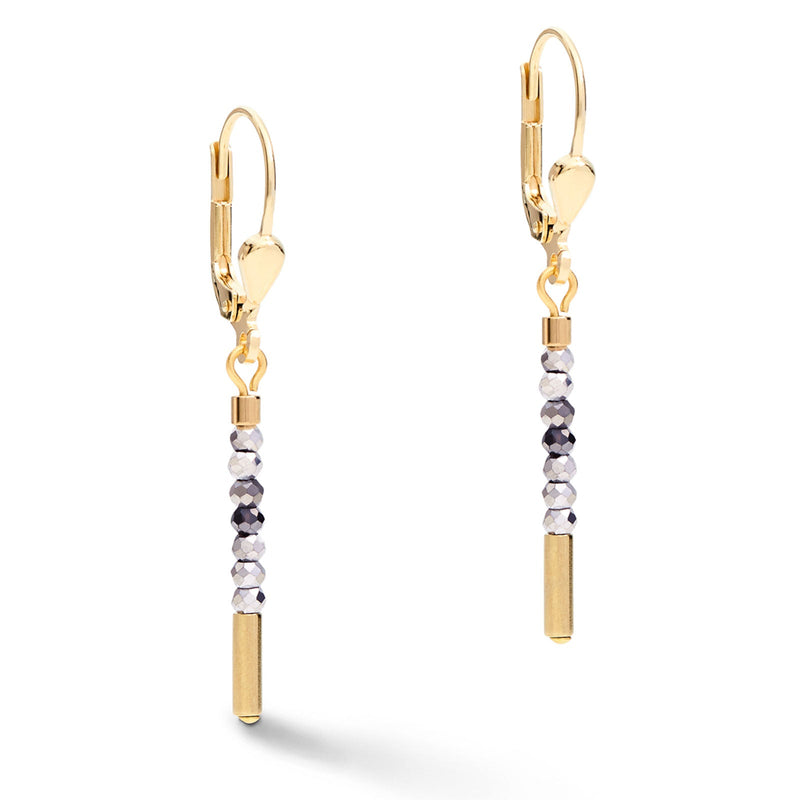 Coeur De Lion Gold-Silver Drop Earrings 4998/20-1617