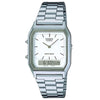 Casio Unisex Stainless Steel Vintage Daigital Dual Display Watch AQ-230A-7DMQYES