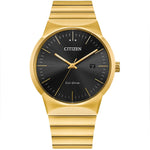 Citizen Gents Axiom Gold Eco-Drive Bracelet Watch BM7582-56E