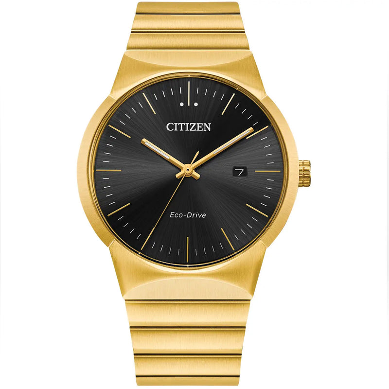 Citizen Gents Axiom Gold Eco-Drive Bracelet Watch BM7582-56E