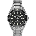 Citizen Gents Promaster Diver Titanium Black Dial Bracelet Watch Eco-Drive BN0200-56E