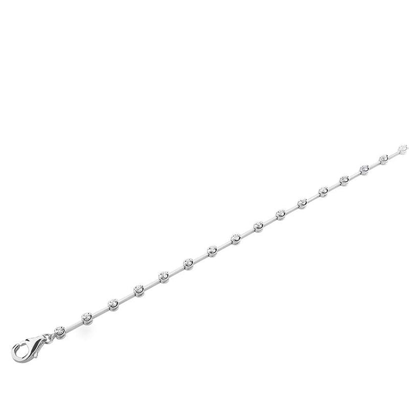 18CT WHITE  DIAMOND 0.50CT CLASSIC TENNIS BRACELET