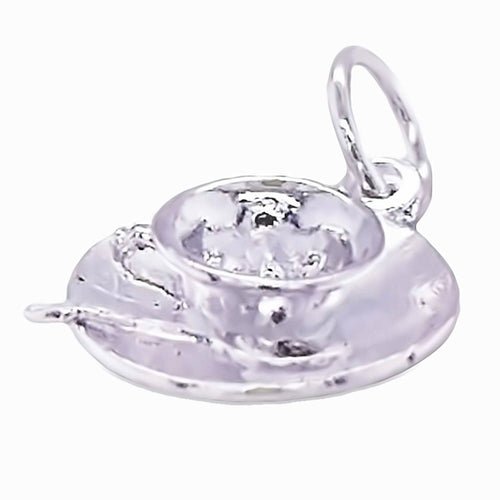 SIL CUP SAUCER & SPOON CHARM