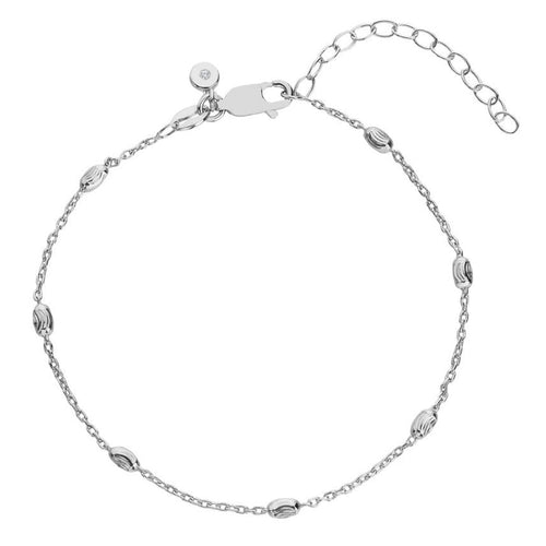 Hot Diamonds Sterling Silver Tasha Ghouri Collection Oval Bracelet DL681