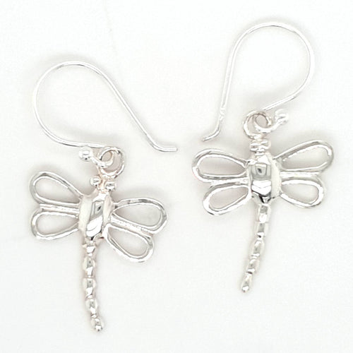 SIL DRAGONFLY DROP EARRING