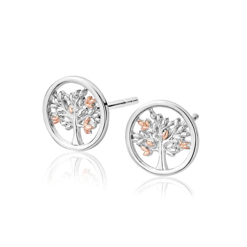 CLOGAU TREE OF LIFE CIRCLE STUD