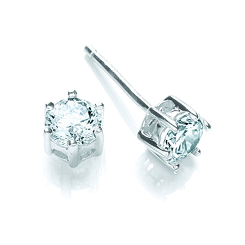 SIL 6MM 6 CLAW SET CZ STUD