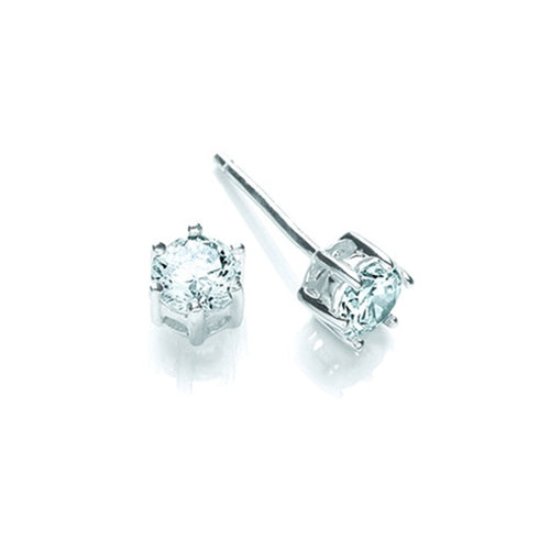 SIL 7MM 6CLAW SET CZ STUD