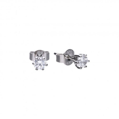 DF SIL CZ 0.25CT SOLITAIRE STUD