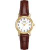 Citizen Ladies Gold Brown Strap Eco-Drive Watch EW1272-01A