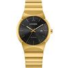 Citizen Ladies Gold Black Dial Eco Drive Watch EW2672-58E