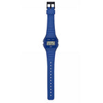 Casio Unisex Blue Chronograph Alarm Digital Watch F-91WB-2A1EF