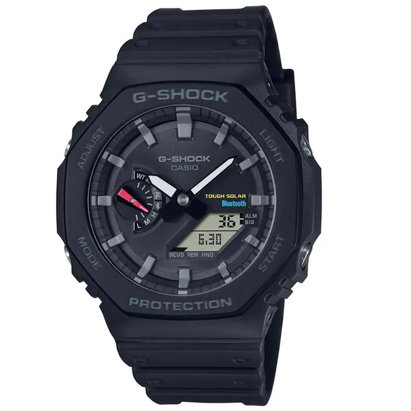 Casio G-Shock Black Bluetooth Solar Powered Chronograph Watch GA-B2100-1AER