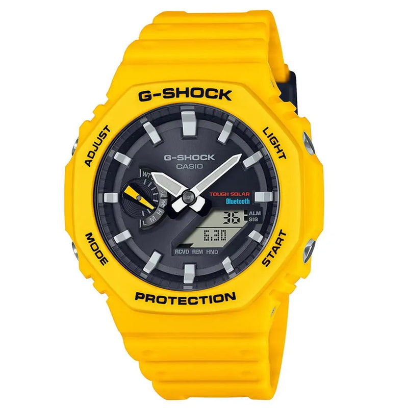 Casio G-Shock Yellow Bluetooth Solar Power Digital Watch GA-B2100C-9AER