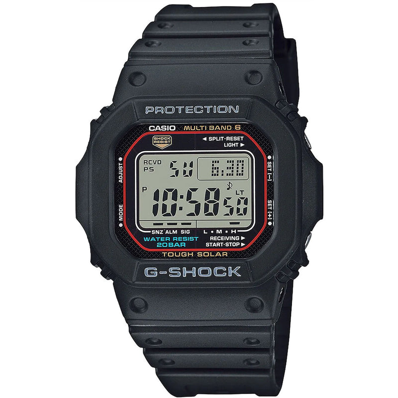 Casio G-Shock Gents Black Solar Radio Controlled Digital Watch GW-M5610U-1ER