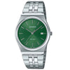 Casio Unisex Green Dial Bracelet Quartz Watch MTP-B145D-3AVEF