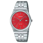 Casio Unisex Red Dial Quartz Bracelet Watch MTP-B145D-4A2VEF