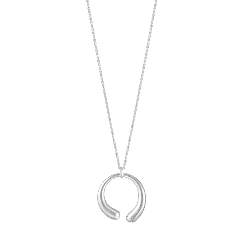 GEORG JENSEN SILVER MERCY LARGE NECKLACE