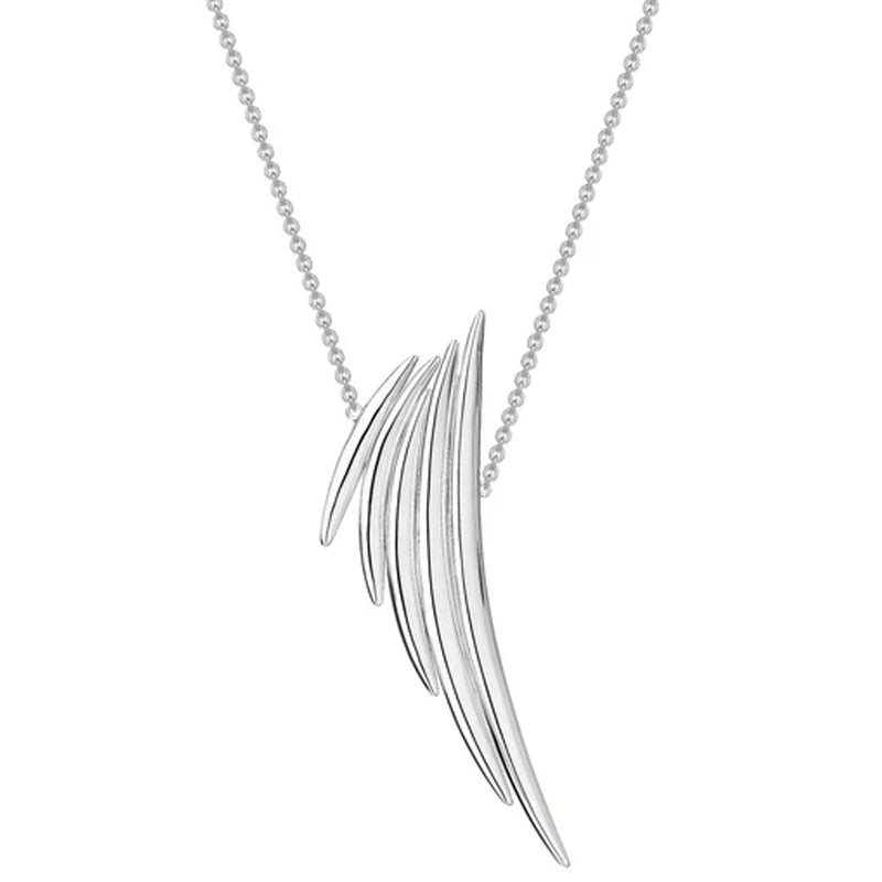 SHAUN LEANE SILVER QUILL DROP PENDANT & CHAIN QU044.SSNANOS