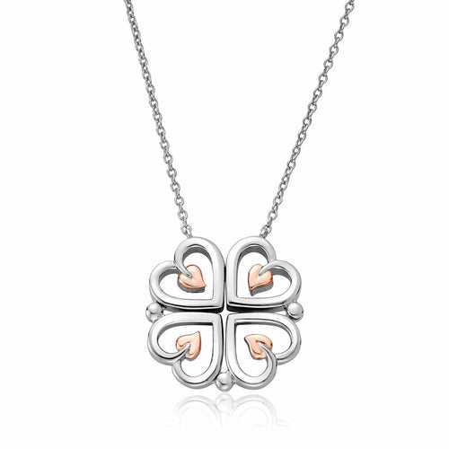 CLOGAU TREE OF LIFE HEART NECKLACE