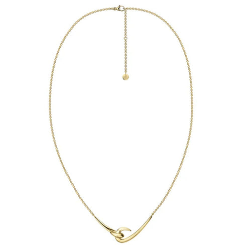 SHAUN LEANE YELLOW GOLD VERMEIL HOOK NECKLACE HT026.YVNANOS