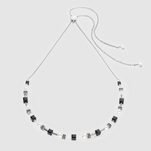 CDL BLACK-SILVER NECKLACE