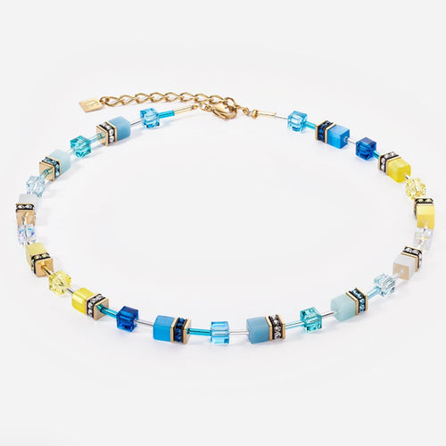 CDL TURQUOISE-YELLOW NECKLACE