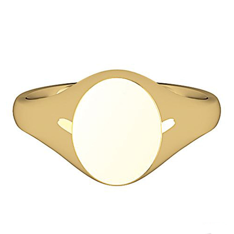 9Y 10X8MM OVAL SIGNET RING