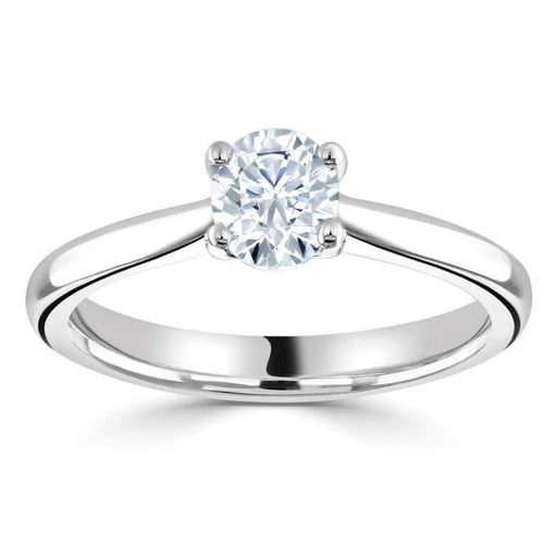 PLT DIAMOND 0.24CT  DVS2 CLAW SET SOLITAIRE RING