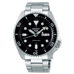 Seiko Gents 5 Sports Automatic Black Dial Bracelet Watch SRPD55K1