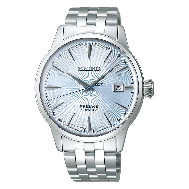 SEIKO PRESAGE LIGHT BLUE DIAL SRPE19J1