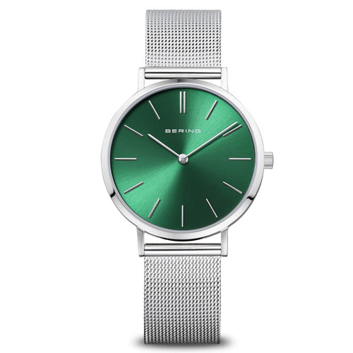 BERING CLASSIC GREEN DIAL 14134-008 - Supplied By: WR Bullen Norwich