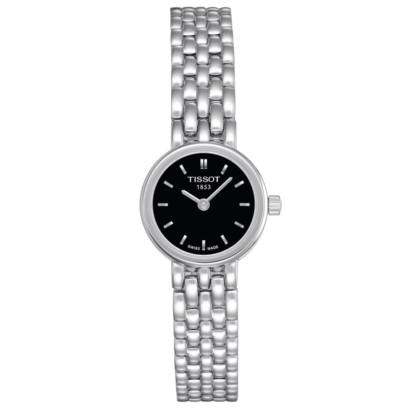 TISSOT LADIES LOVELY BLK DIAL T058.009.11.051.00 - Supplied By: WR Bullen Norwich