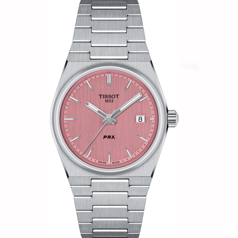 TISSOT PRX 35MM PINK DIAL T137.210.11.331.00 - Supplied By: WR Bullen Norwich