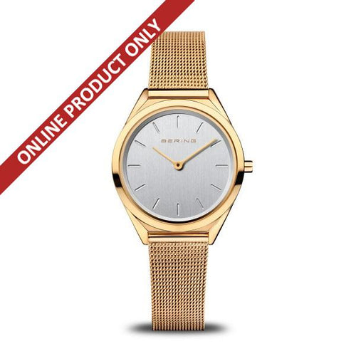 Bering Unisex Classic Ultra Slim Gold Watch 17031-334