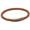 Fred Bennett Gents Brown Suede Antique Finish Clasp Bracelet B5137