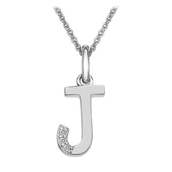 Hot Diamonds at Hemstocks Jewellers DP410 'J' Micro Pendant