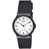 Casio Unisex Black Classic White Dial Quartz Unisex Watch MQ-24-7BLL